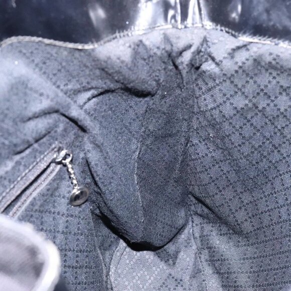 GUCCI Bamboo Hand Bag Nylon Black Silver 001 3754 1577 Auth ep10001 - Picture 16 of 16